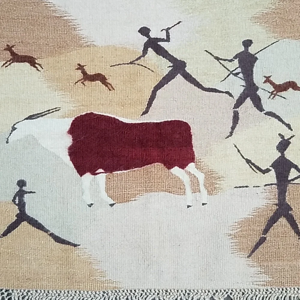 African woven wall hanging